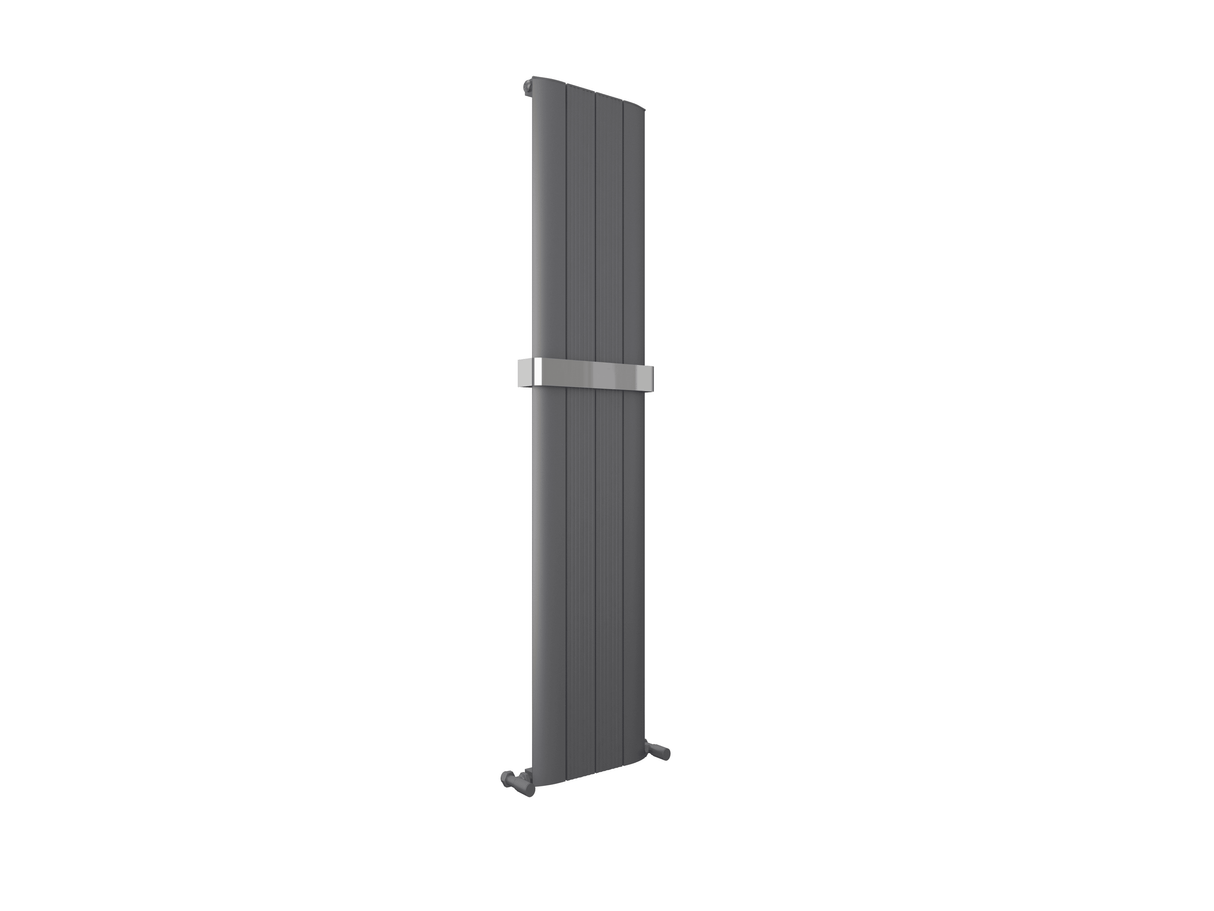 Taupo Anthracite Double Flat Panel Vertical Radiator 1800x375mm