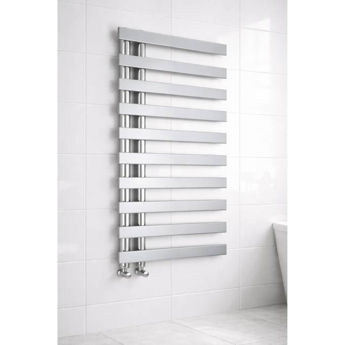 Milton Chrome Designer Flat Panel Heated Towel Rail 1564x500mm