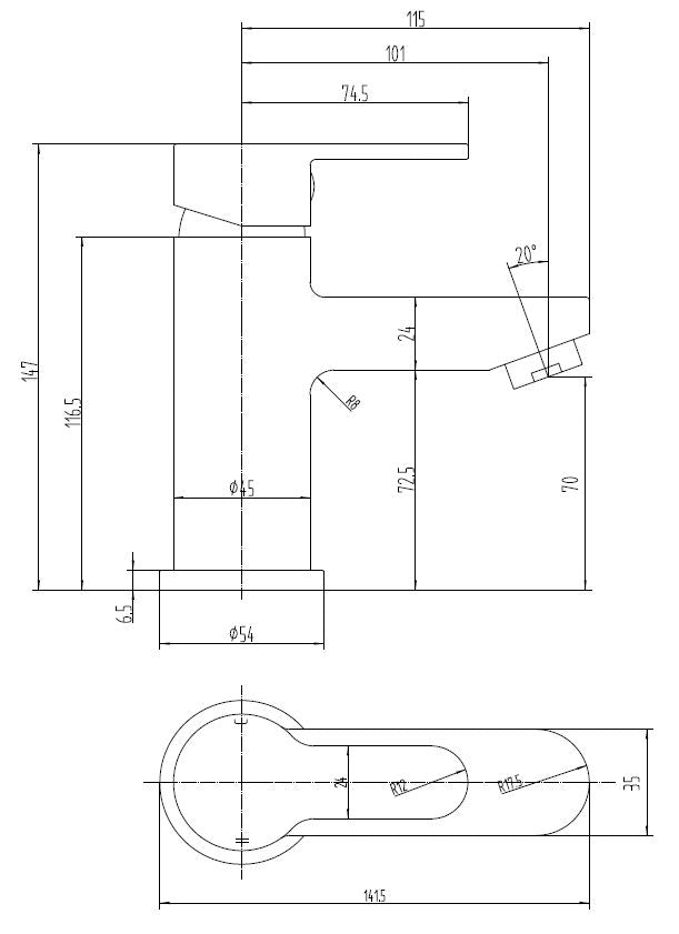 Pembroke Chrome Basin Mixer Tap