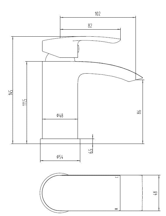 Camden Chrome Basin Mixer Tap
