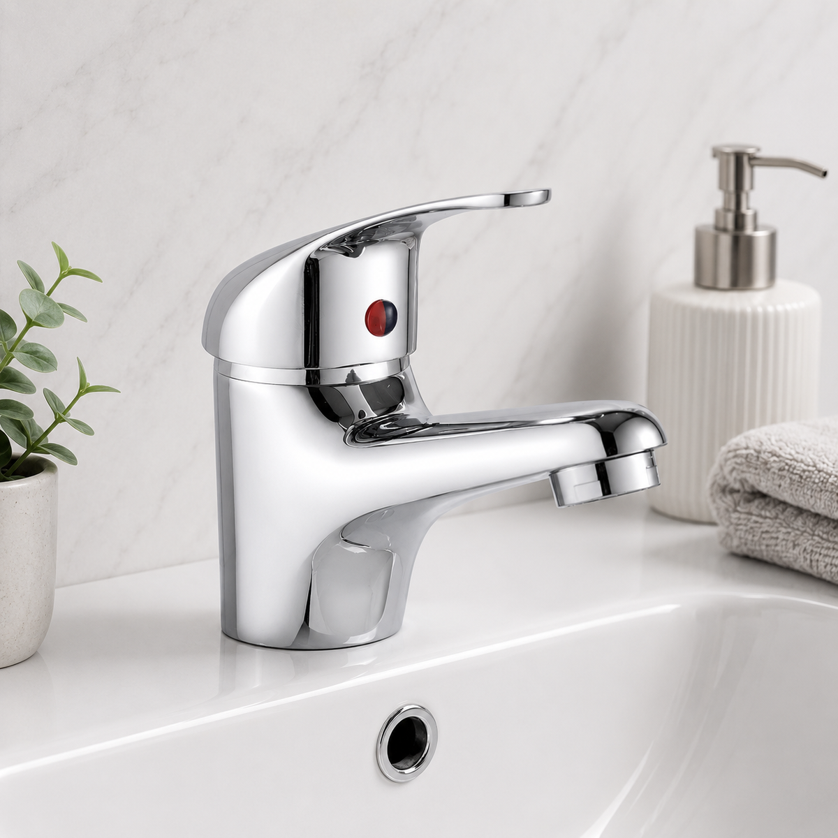 Essentials Chrome Basin Mixer Tap
