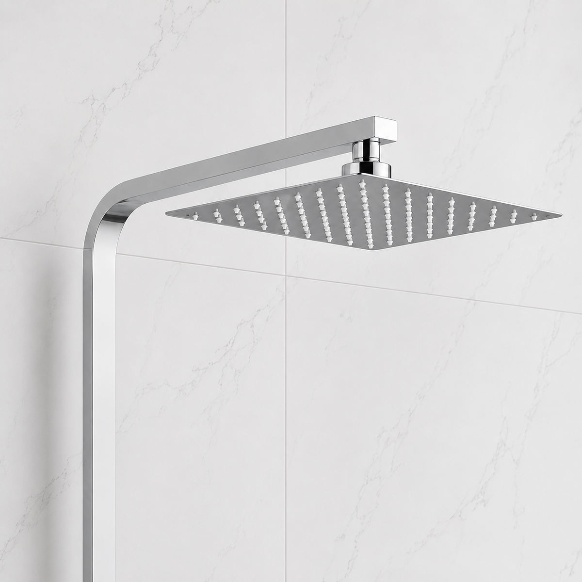 Nova Premium Chrome Square Thermostatic Shower Set