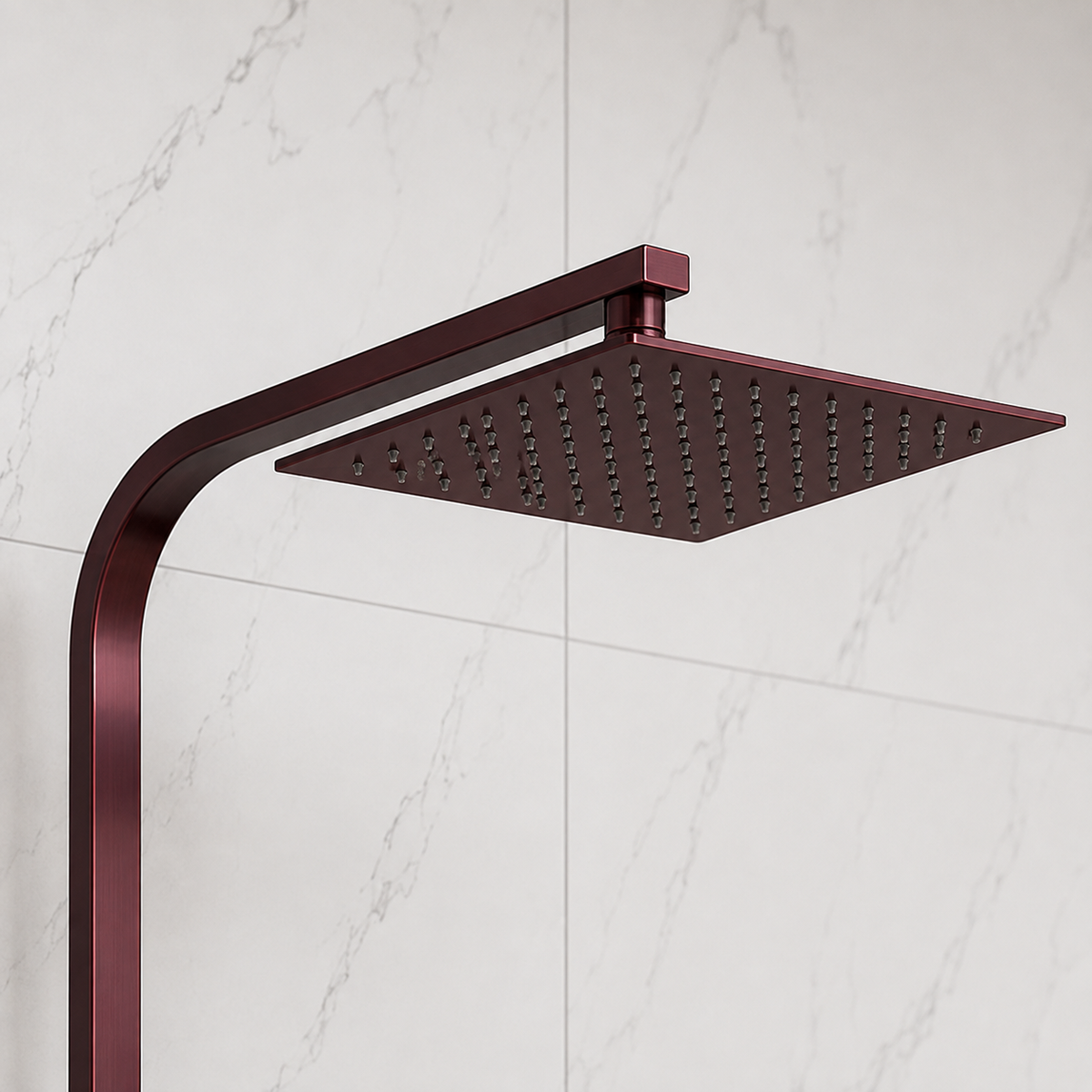 Nova Premium Brushed Bronze Square Thermostatic Shower Set