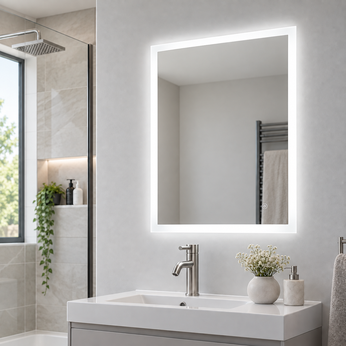 Alfie Illuminated LED Mirror With BLUETOOTH Speaker 700x500mm