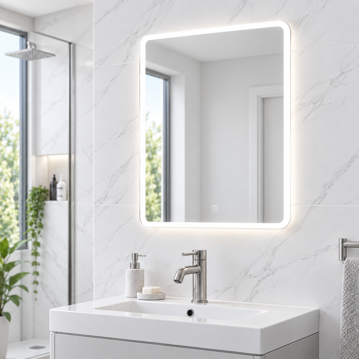 Angus Illuminated LED Mirror 700x500mm