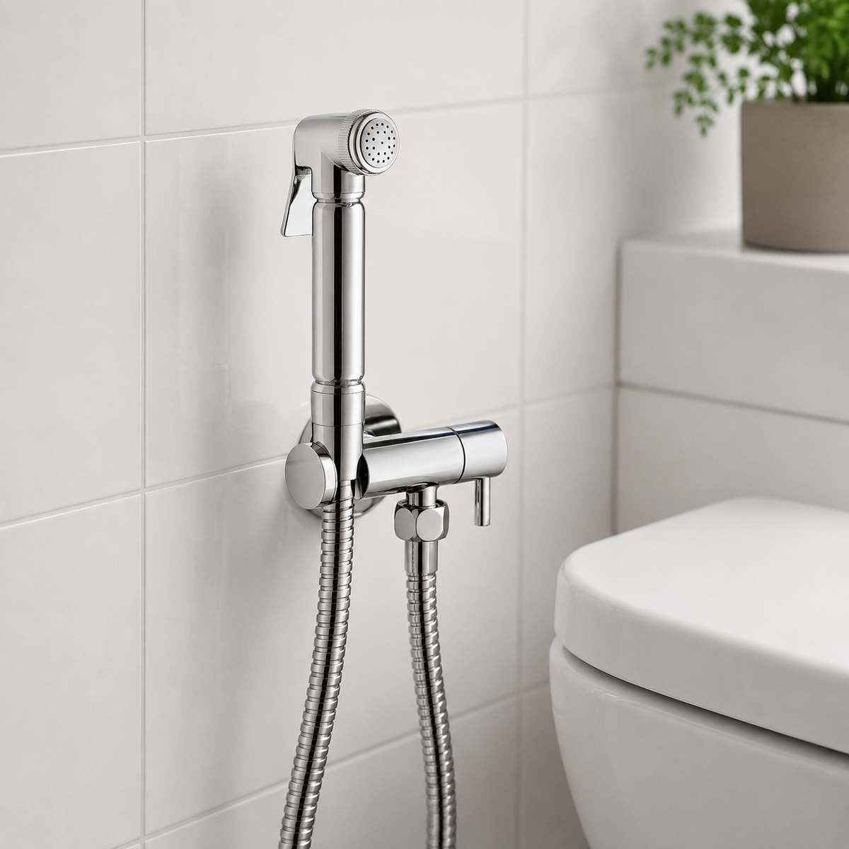 Nova Premium Chrome Round Douche Diverter Kit