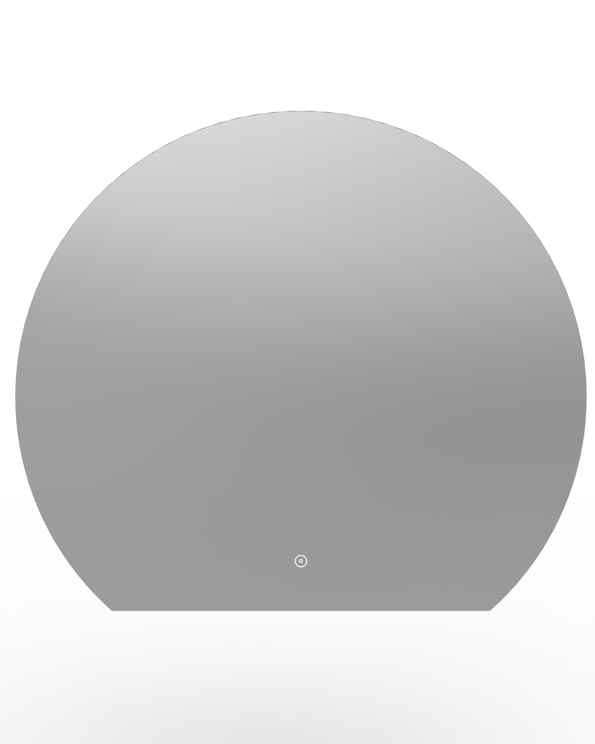 Olive Semi Circle Illuminated LED Mirror 700x760mm