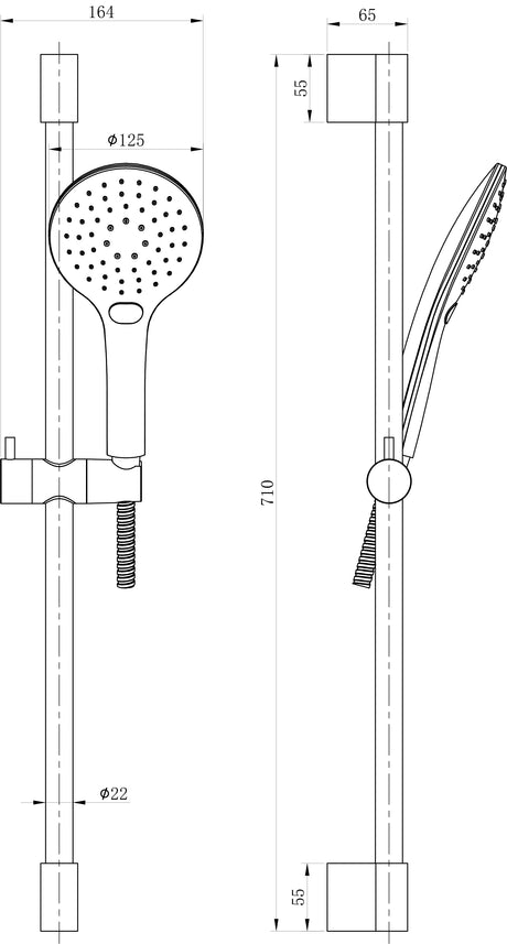 Nova Premium Chrome 3 Mode Riser Kit