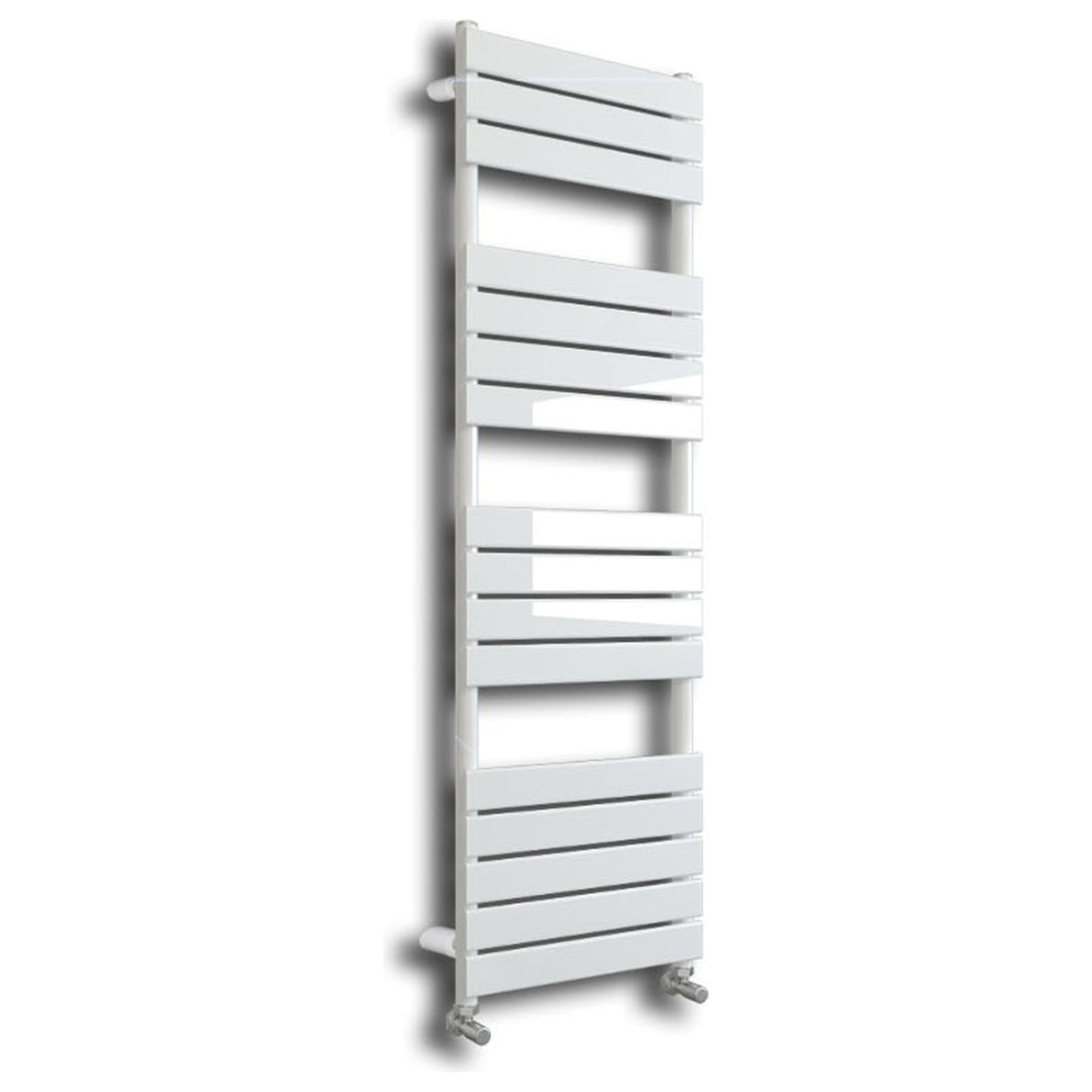 Queenstown White Designer Flat Panel Heated Towel Rail 1600x600mm