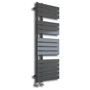 Wellington Anthracite Designer Flat Panel Heated Towel Rail 1292x500mm