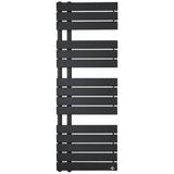 Wellington Black Designer Flat Panel Heated Towel Rail 1380x500mm