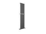 Taupo Anthracite Double Flat Panel Vertical Radiator 1800x375mm