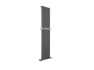 Taupo Anthracite Double Flat Panel Vertical Radiator 1800x375mm