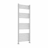 Essentials Chrome Straight Heated Towel Rail 1200x500mm
