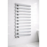 Milton Chrome Designer Flat Panel Heated Towel Rail 1156x500mm