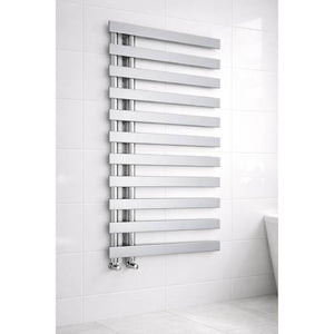 Milton Chrome Designer Flat Panel Heated Towel Rail 1156x500mm