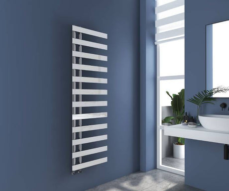 Milton Chrome Designer Flat Panel Heated Towel Rail 1564x500mm
