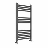 Omata Black Straight Heated Towel Rail 800x500mm