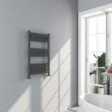 Omata Gunmetal Grey Straight Heated Towel Rail 800x500mm