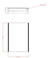 Eden Illuminated LED Mirror Cabinet 500x700mm