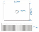 Flauto Rectangular Counter Top Basin 340mm