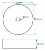 Rimini Round Counter Top Basin 415mm