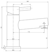 Ascot Chrome Basin Mixer Tap
