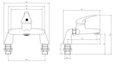 Essential Chrome Bath Filler Tap
