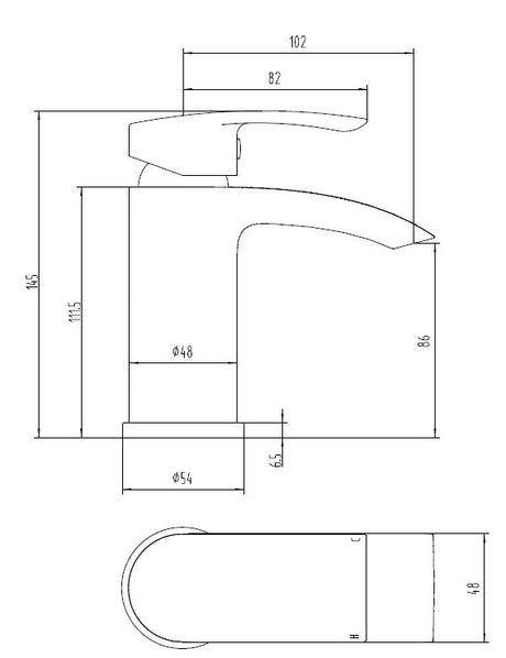 Camden Chrome Basin Mixer Tap