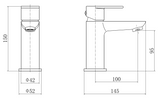 Troy Chrome Basin Mixer Tap