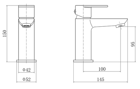 Troy Chrome Basin Mixer Tap
