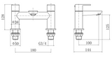 Troy Chrome Bath Filler Tap