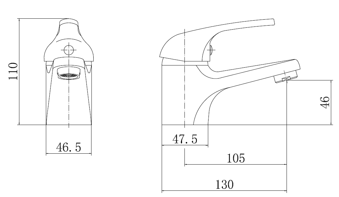 Essentials Chrome Basin Mixer Tap