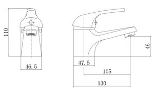 Essentials Chrome Basin Mixer Tap