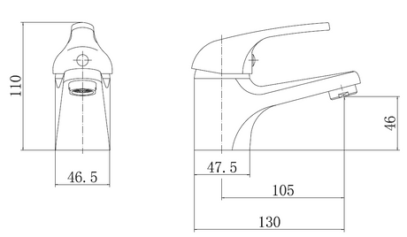 Essentials Chrome Basin Mixer Tap