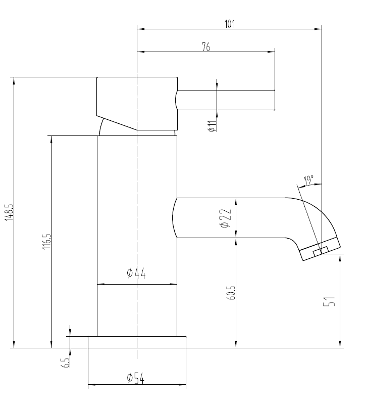 Enzo Brushed Brass Basin Mixer Tap