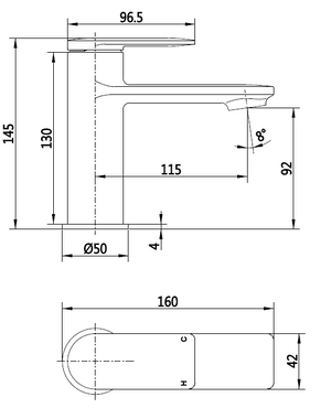 Hazel Chrome Basin Mixer Tap