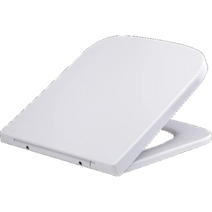 White toilet seat cover on a white background