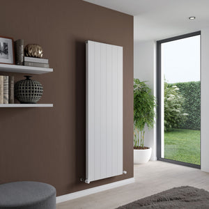 Ariel White Single Flat Panel Vertical Radiator 1800x400mm
