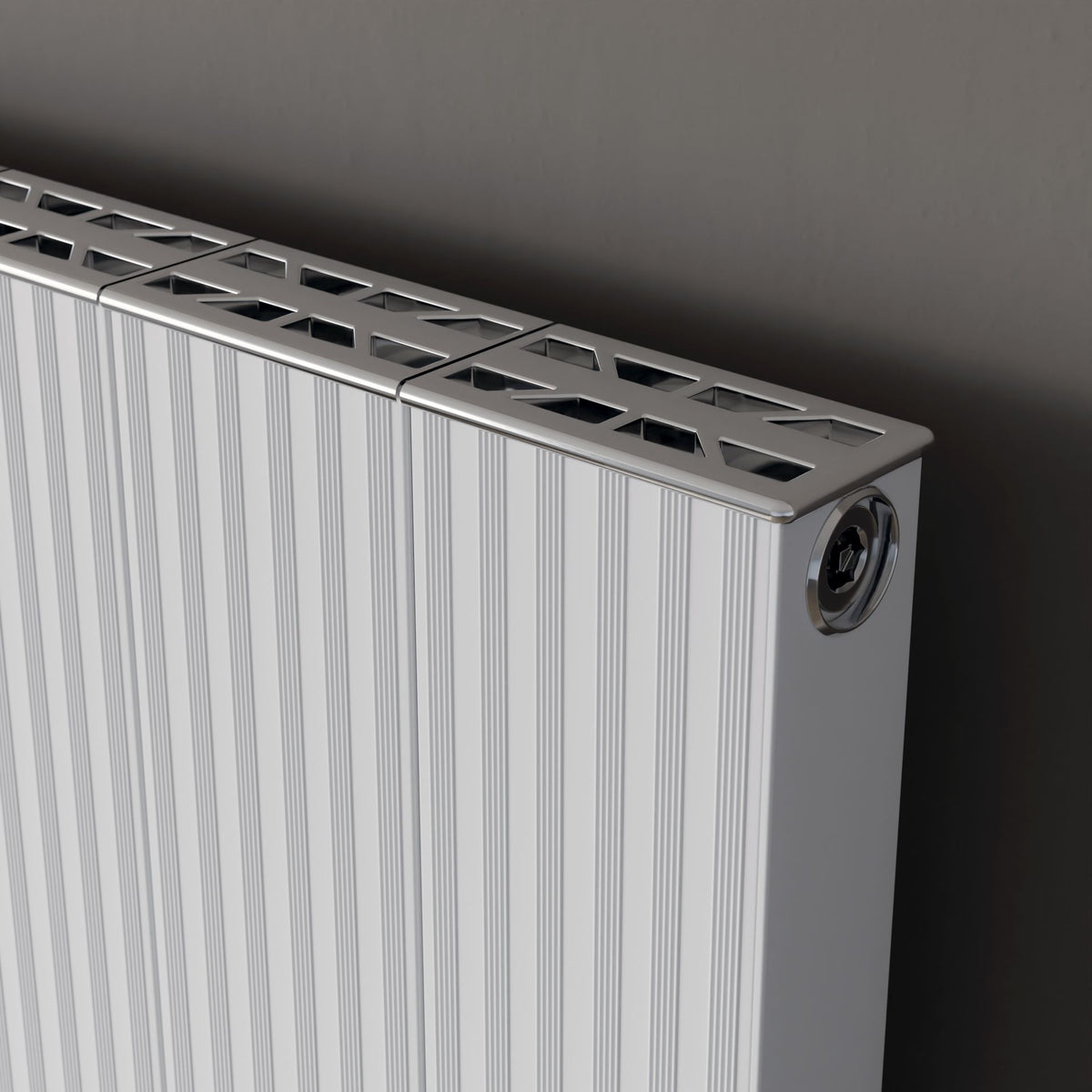 Ariel White Single Flat Panel Vertical Radiator 1800x500mm