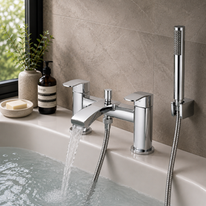 Troy Chrome Bath Filler & Handheld Shower