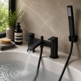 Aurora Black Bath Filler & Handheld Shower