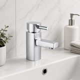 Newport Chrome Square Basin Mixer Tap
