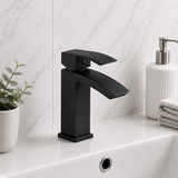 Neptune Matt Black Basin Mixer Tap