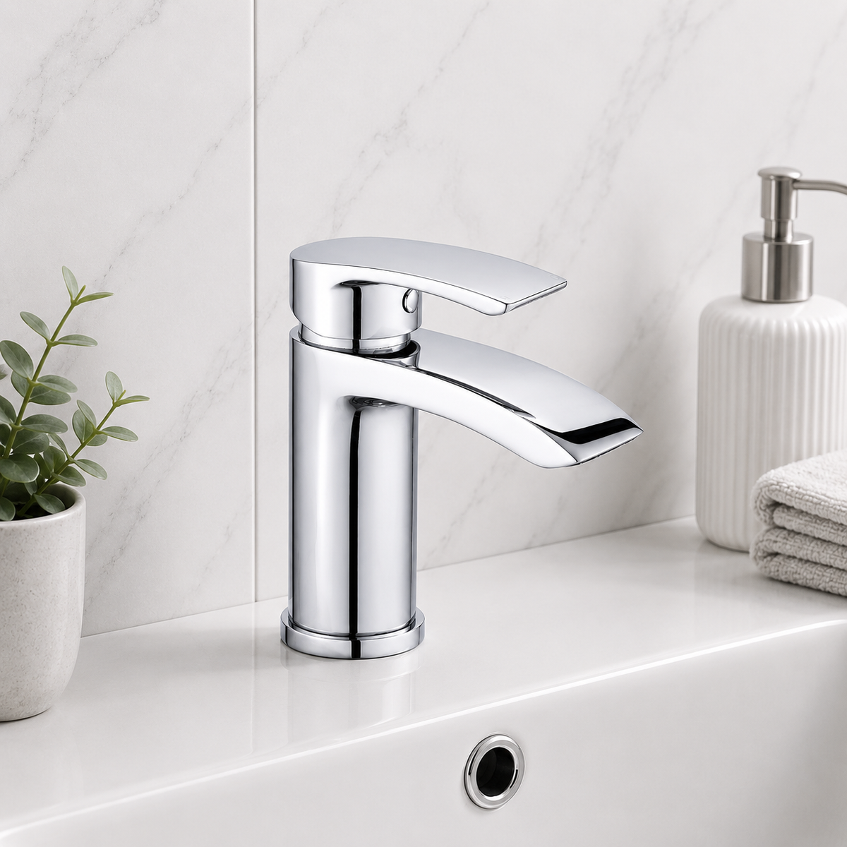 Camden Chrome Basin Mixer Tap