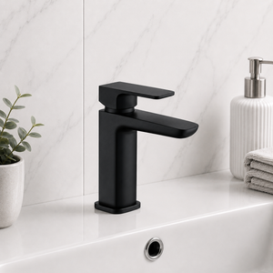 Aurora Black Basin Mixer Tap