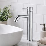 Enzo Chrome High Rise Basin Mixer Tap