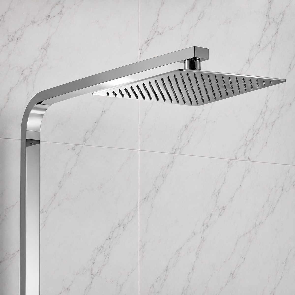 Nova Premium Chrome Square Thermostatic Shower Set