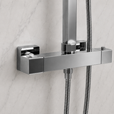 Nova Premium Chrome Square Thermostatic Shower Set