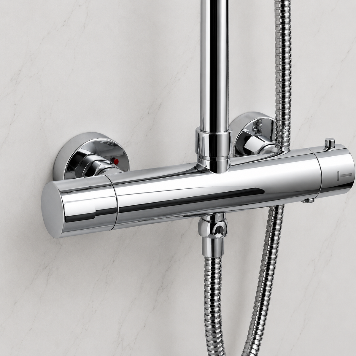 Nova Premium Chrome Round Thermostatic Shower Set